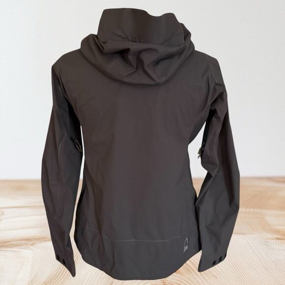 Sierra Designs Black Hurricane Jacket Sz S Womens Wind and Rain Resistant Hooded - Picture 5 of 9